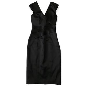 NWT! Karen Millen Satin Sleeveless Midi Dress
